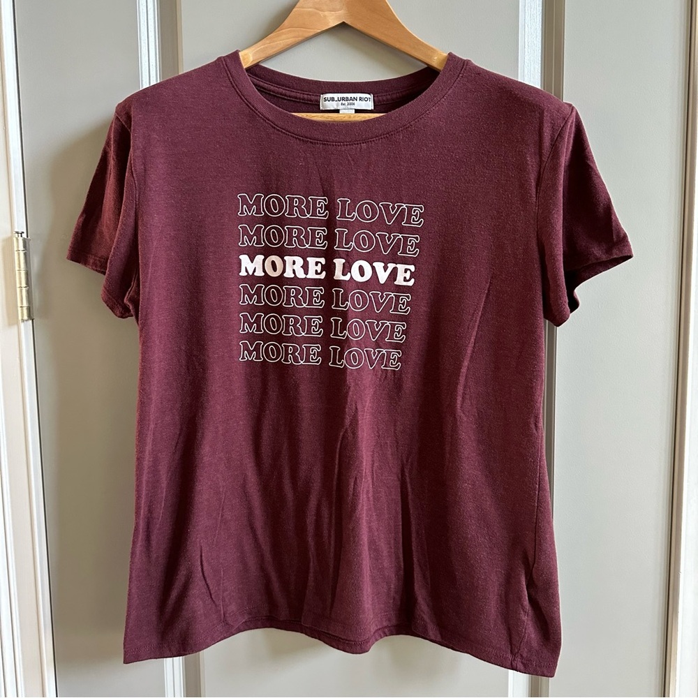 Sub Urban Riot More Love T Shirt L